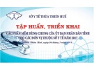 Bài giảng Tập huấn, triển khai các phầm mềm dùng chung của Ủy ban nhân dân tỉnh cho các đơn vị thuộc Sở Y tế năm 2017