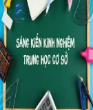 Sáng kiến kinh nghiệm THCS: Một vài phương pháp rèn luyện kỹ năng cân bằng phương trình hoá học 8 đối với học sinh yếu