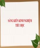 Sáng kiến kinh nghiệm Tiểu học: Dạy kiến thức hình tam giác cho học sinh chậm tiến - Lớp 5