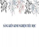 Sáng kiến kinh nghiệm Tiểu học: Rèn nếp tự quản và tinh thần đoàn kết cho học sinh tiểu học lớp 3