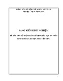 Sáng kiến kinh nghiệm Tiểu học: Một số biện pháp chỉ đạo giáo dục an toàn giao thông cho học sinh Tiểu học