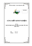 Sáng kiến kinh nghiệm Tiểu học: Một số biện pháp giúp học sinh lớp 1 học tốt môn Thủ công