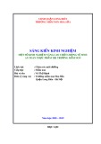 Sáng kiến kinh nghiệm Mầm non: Một số kinh nghiệm nâng cao chất lượng vệ sinh an toàn thực phẩm tại trường mầm non