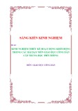 Sáng kiến kinh nghiệm THPT: Kinh nghiệm thiết kế hoạt động khởi động trong các bài dạy môn Giáo dục công dân cấp trung học phổ thông