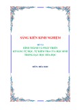 Sáng kiến kinh nghiệm THPT: Hình thành và phát triển kĩ năng tự học, tự kiểm tra của học sinh trong dạy học hóa học