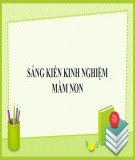 Sáng kiến kinh nghiệm Mầm non: Kinh nghiệm dạy kỹ năng sống cho trẻ trong trường mầm non