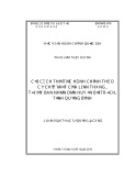 Luận văn Thạc sĩ Quản lý công: Cải cách thủ tục hành chính theo cơ chế “một cửa liên thông” tại Ủy ban nhân dân huyện Bố Trạch, tỉnh Quảng Bình