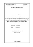 Tóm tắt Luận văn Thạc sĩ Quản lý công: Cải cách thủ tục hành chính theo cơ chế một cửa liên thông tại Ủy ban nhân dân huyện Hoằng Hóa, tỉnh Thanh Hóa