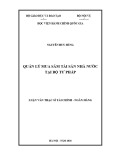 Luận văn Thạc sĩ Tài chính Ngân hàng: Quản lý mua sắm tài sản nhà nước tại Bộ Tư pháp