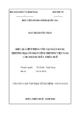 Tóm tắt Luận văn Thạc sĩ Tài chính Ngân hàng: Hiệu quả huy động vốn tại Ngân hàng TMCP Công thương Việt Nam – Chi nhánh Thừa Thiên Huế