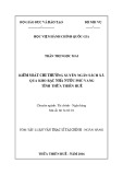 Tóm tắt Luận văn Thạc sĩ Tài chính Ngân hàng: Kiểm soát chi thường xuyên Ngân sách xã qua Kho bạc Nhà nước Phú Vang, tỉnh Thừa Thiên Huế