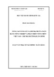 Luận văn Thạc sĩ Tài chính Ngân hàng: Nâng cao năng lực cạnh tranh của Ngân hàng Nông nghiệp và Phát triển nông thôn Việt Nam chi nhánh tỉnh Quảng Bình