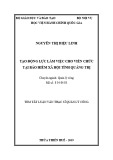 Tóm tắt Luận văn Thạc sĩ Quản lý công: Tạo động lực làm việc cho viên chức tại Bảo hiểm xã hội tỉnh Quảng Trị