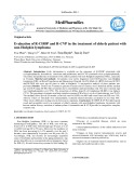 Evaluation of R-CHOP and R-CVP in the treatment of elderly patient with non-hodgkin lymphoma