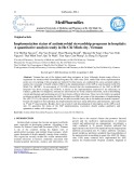 Implementation status of antimicrobial stewardship programs in hospitals: A quantitative analysis study in Ho Chi Minh city, Vietnam