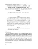 Combining transfer learning and case-based reasoning for an educational decision making support model