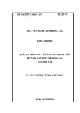 Luận văn Thạc sĩ Quản lý công: Quản lý nhà nước về công tác thanh niên trên địa bàn huyện Krông Pắk, tỉnh Đắk Lắk