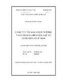 Luận văn Thạc sĩ Quản lý công: Công tác thi đua, khen thưởng tại Viện Hàn lâm Khoa học và Công nghệ Việt Nam