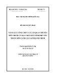 Tóm tắt Luận văn Thạc sĩ Quản lý công: Năng lực công chức các cơ quan chuyên môn thuộc Ủy ban nhân dân tỉnh Phú Yên trong bối cảnh cải cách hành chính Nhà nước