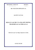 Tóm tắt Luận văn Thạc sĩ Quản lý công: Động lực làm việc của công chức phường, thành phố Lào Cai, tỉnh Lào Cai