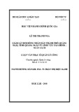 Tóm tắt Luận văn Thạc sĩ Quản lý công: Giám sát Hội đồng nhân dân thành phố Quảng Ngãi, tỉnh Quảng Ngãi về lĩnh vực Tài chính – Ngân sách