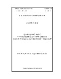 Luận văn Thạc sĩ Quản lý công: Quản lý nhà nước về thu ngân sách trên địa bàn huyện Phong Điền, tỉnh Thừa Thiên Huế