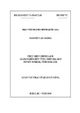 Tóm tắt Luận văn Thạc sĩ Quản lý công: Thực hiện chính sách giảm nghèo bền vững trên địa bàn huyện M’Đrắk, tỉnh Đắk Lắk