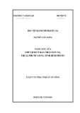 Luận văn Thạc sĩ Quản lý công: Năng lực của Chủ tịch Uỷ ban nhân dân xã, thị xã Phước Long, tỉnh Bình Phước