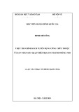 Luận văn Thạc sĩ Chính sách công: Thực thi chính sách tuyển dụng công chức thuộc UBND quận trên địa bàn thành phố Hà Nội