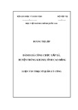 Luận văn Thạc sĩ Quản lý công: Đánh giá công chức cấp xã, huyện Trùng Khánh, tỉnh Cao Bằng