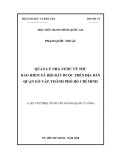 Luận văn Thạc sĩ Quản lý công: Quản lý nhà nước về thu bảo hiểm xã hội bắt buộc trên địa bàn Quận Gò Vấp, Thành phố Hồ Chí Minh