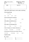 Đề thi học kì 2 môn Toán 1 năm 2019-2020 - Trường Tiểu học Bá Hiến A
