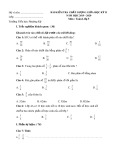 Đề thi giữa học kì 2 môn Toán lớp 5 năm 2019-2020 có đáp án - Trường Tiểu học Phượng Kỳ