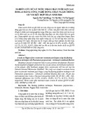 Nghiên cứu xử lý nước thải chăn nuôi lợn sau biogas bằng công nghệ dòng chảy ngầm trồng cỏ voi kết hợp than sinh học