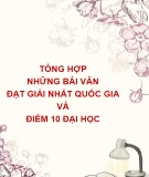 Tổng hợp những bài văn đạt giải nhất Quốc gia và điểm 10 Đại học