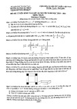 Đề thi vào lớp 10 chuyên Toán năm 2020-2021 - Trường Đại học Sư phạm TP.HCM