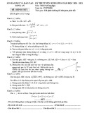 Đề thi vào lớp 10 môn Toán năm 2020-2021 có đáp án - Sở GD&ĐT Long An