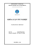 Khóa luận tốt nghiệp Kế toán - Kiểm toán: Hoàn thiện công tác kế toán doanh thu, chi phí và xác định kết quả kinh doanh tại Công ty cổ phần du lịch Trung Hậu