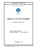 Khóa luận tốt nghiệp Văn hóa du lịch: Tìm hiểu chất lượng dịch vụ ở nhà hàng Tong Hua, Hải Phòng