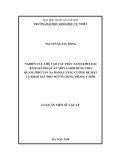 Luận án Tiến sĩ Vật lý: Nghiên cứu chế tạo cấu trúc nano kim loại bằng kĩ thuật ăn mòn laser dùng cho quang phổ tán xạ Raman