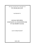 Luận văn Thạc sĩ Lịch sử: Giáo dục phổ thông huyện Quốc Oai, thành phố Hà Nội từ năm 1996, đến năm 2016