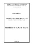 PHD thesis on Climate change: A study on climate change projection and climate analog in Southeast Asia