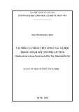 Luận văn Thạc sĩ Công tác xã hội: Vai trò của nhân viên công tác xã hội trong chăm sóc người cao tuổi (nghiên cứu tại địa bàn xã Long Xuyên, huyện Phúc Thọ, TP. Hà Nội)