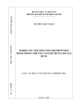 Luận văn Thạc sĩ Khoa học: Nghiên cứu ứng dụng polyme phốt phát nhôm trong chế tạo vật liệu dùng trong xây dựng