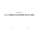 Bài giảng Phân tích chính sách kinh tế xã hội - Chương 1: Các chính sách kinh tế-xã hội