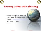 Bài giảng Kinh tế môi trường: Chương 2.1 - Đàm Thị Tuyết