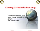 Bài giảng Kinh tế môi trường: Chương 2.2 - Đàm Thị Tuyết