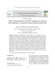 Policy transformations about ICT applying in learning and teaching in Vietnamese general educational system