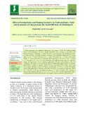 Effect of sowing dates and planting geometry on yield attributes, yield and economics of linseed under the North Hill Zone of Chhattisgarh