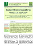Effect of spacing on different growth parameters and oil content of Ocimum basilicum L under temperate conditions of Kashmir valley